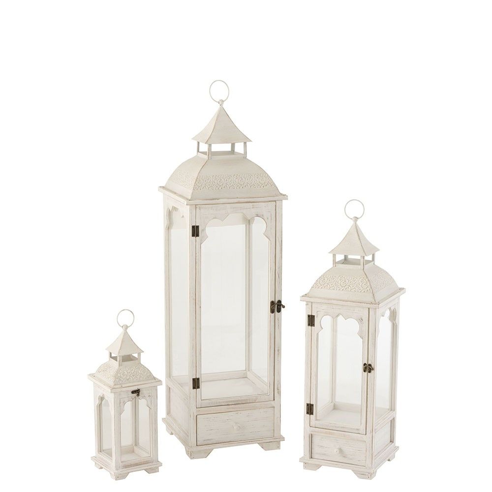Kit Lanterne Enfant En Bois Flocon De Neige - Lot De 3, Loisirs Créatifs à Décorer