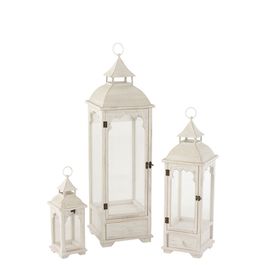 Kit Lanterne Enfant En Bois Flocon De Neige - Lot De 3, Loisirs Créatifs à Décorer