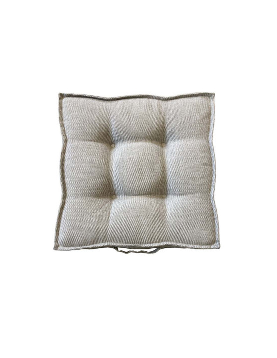 Coussin de sol stof odalys naturel 45x45x8cm - stof
