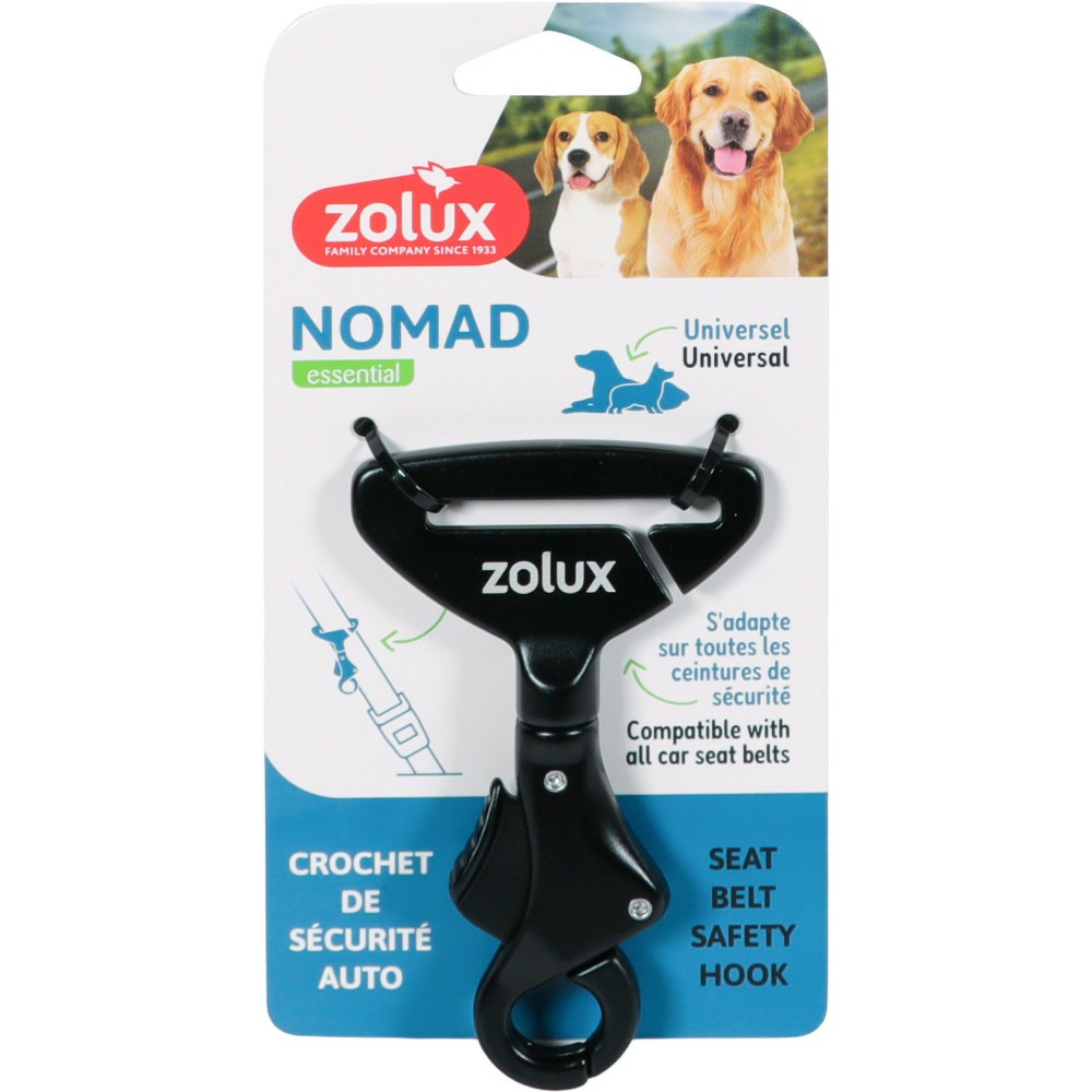 Crochet de sécurité auto universel nomad pour chien
