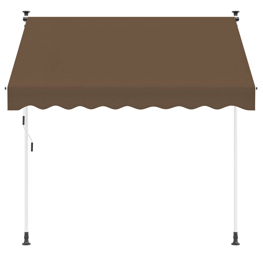 Auvent rétractable manuel taupe 400 cm