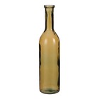 Mica decorations - vase bouteille en verre recyclé ocre h75