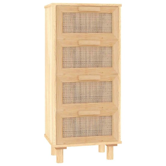Buffet bahut commode armoire meuble de rangement organisateur cuisine salle de séjour salon 40 x 30 x 90 cm bois de pin massi