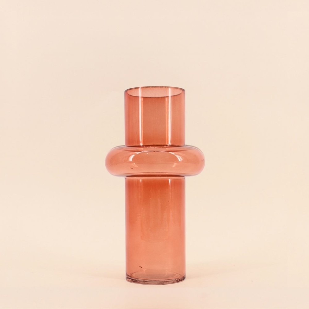 Vase anneau en verre 25cm, gorka