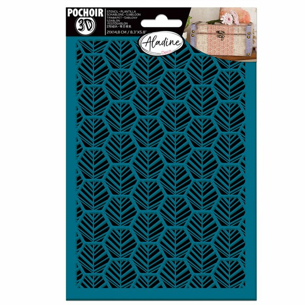 Pochoir 3d - nids d'abeilles