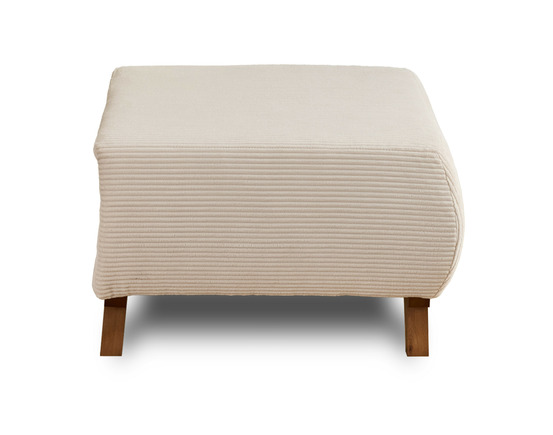 Cristal - pouf modulable - 65 cm - en velours côtelé