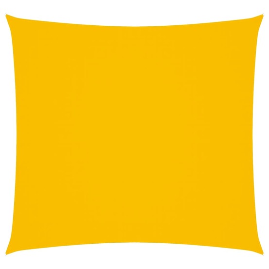 Voile de parasol tissu oxford carré 4,5x4,5 m jaune