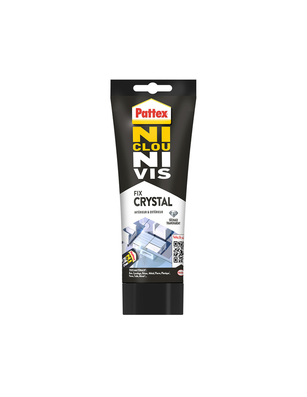 Ni clou ni vis fix crystal tube 208g - pattex
