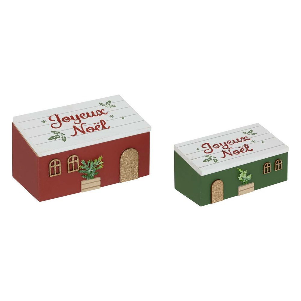 Boites bois maison x2