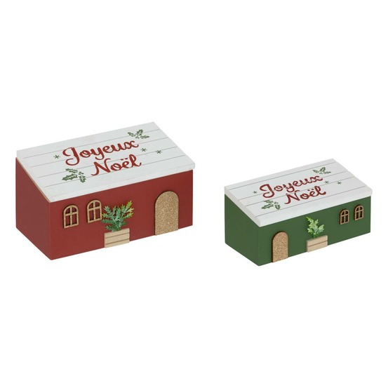 Boites bois maison x2