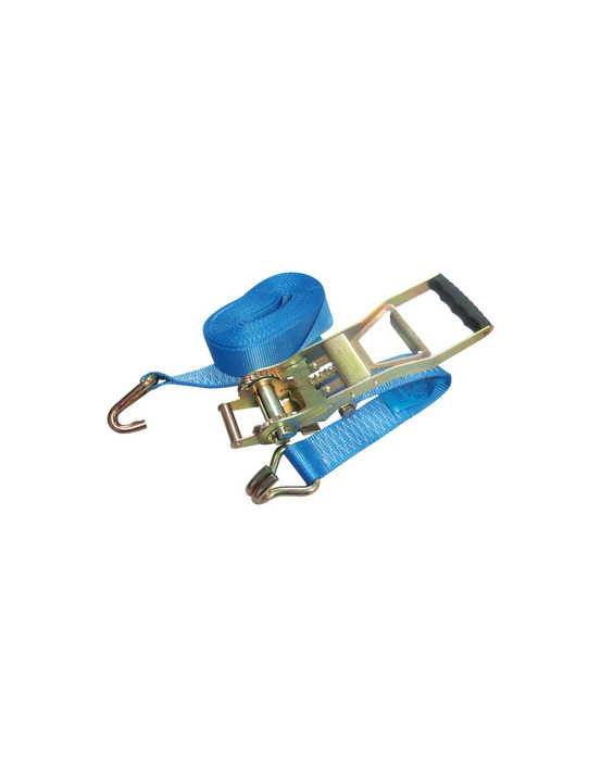 Sangle arrimage 9mx50mm -tmu 2t/4t -2 part. -crochets 2 dgts rapp. - cliquet inv