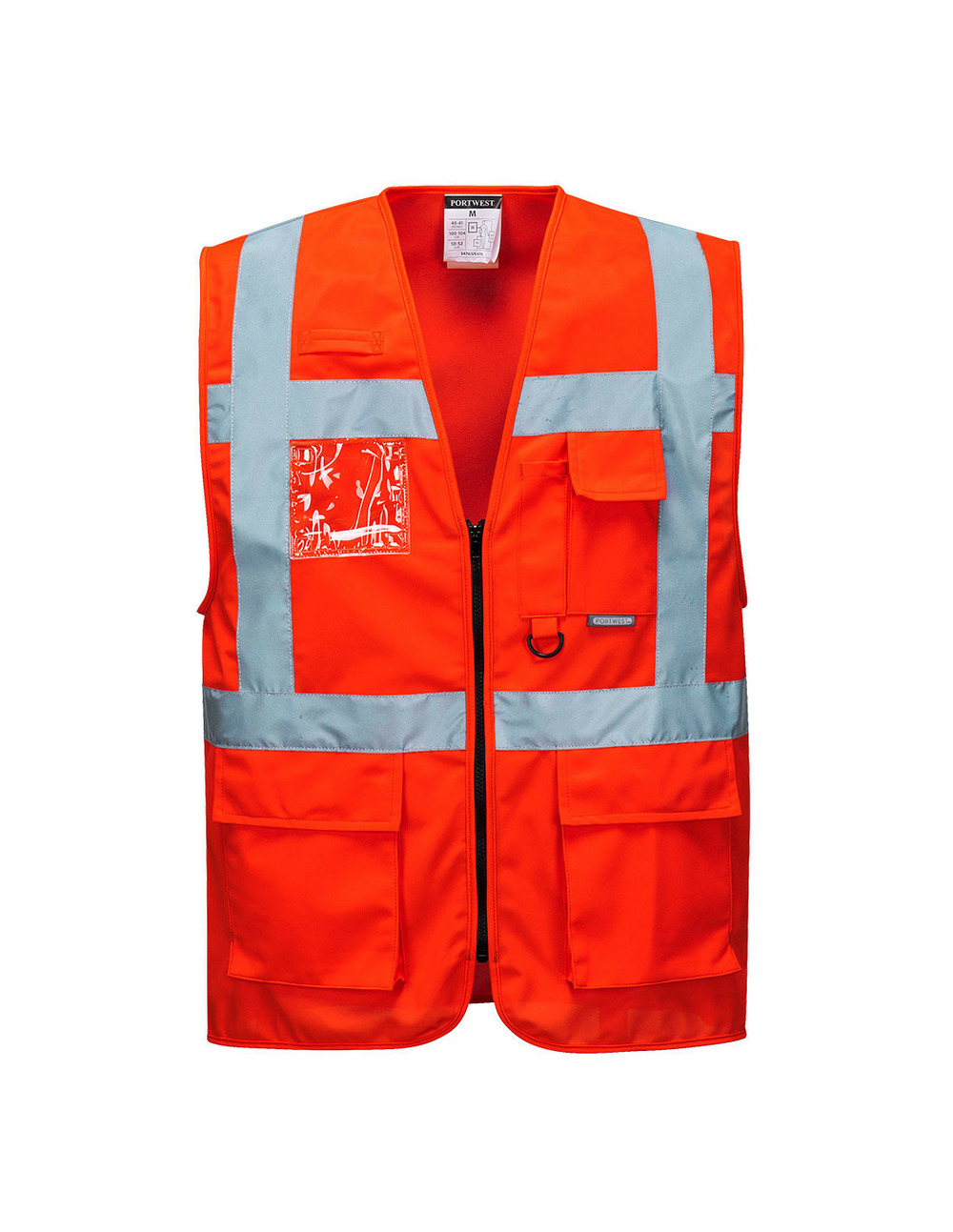 Gilet hi-vis executive - berlin couleur : rouge taille xxl - portwest