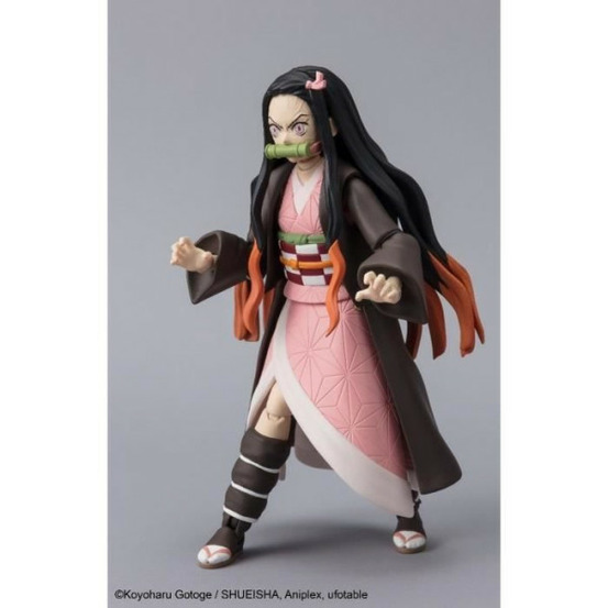 Figurine articulée ultimate legends hd - bandai - demon slayer - kamado nezuko - 12 cm