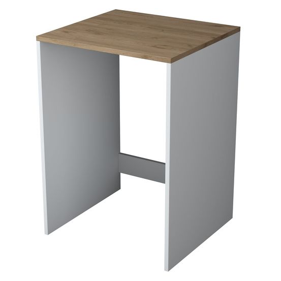 Meuble de rangement pour machine à laver - marron et blanc