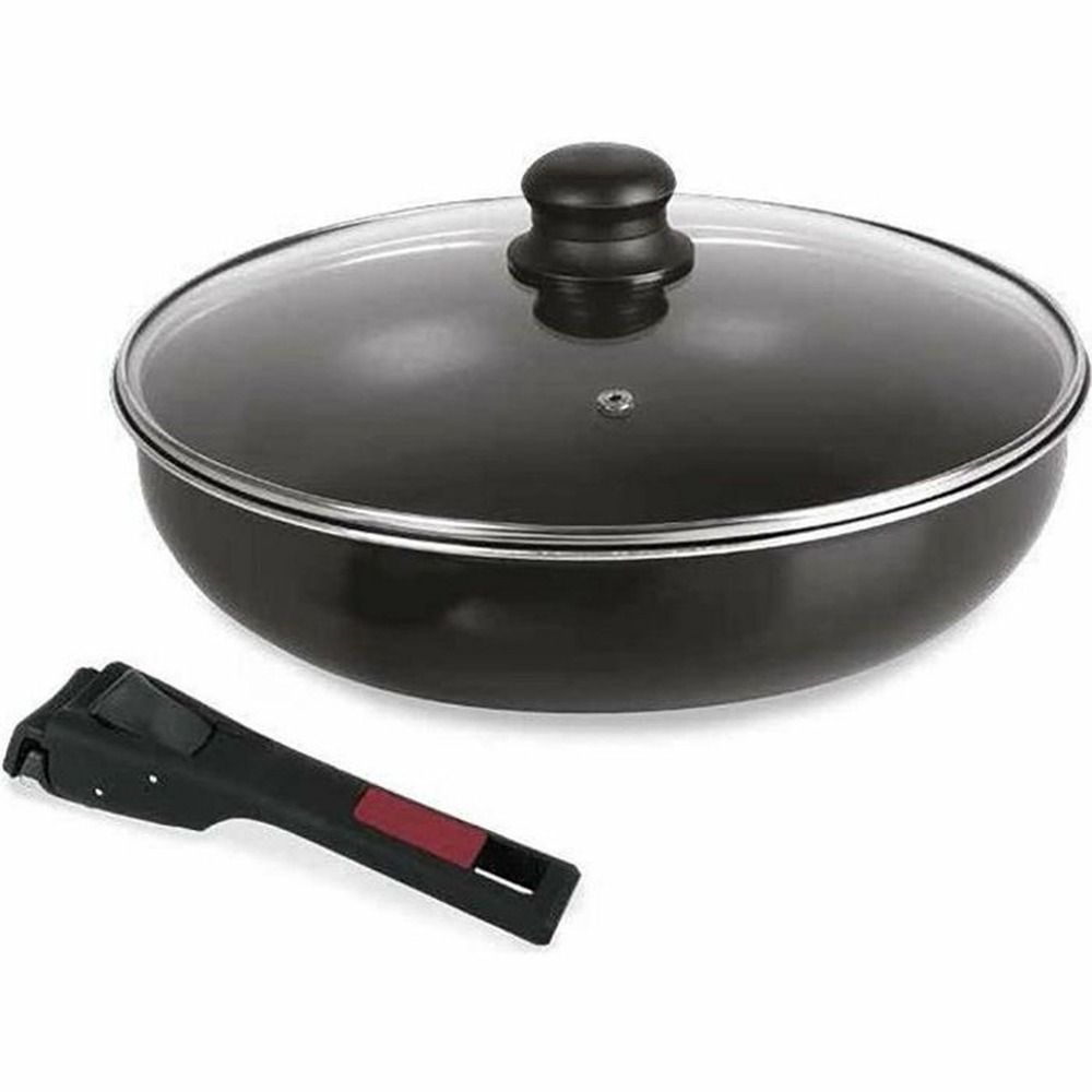 Sitram sauteuse agile - aluminium anti-adhésif ø 28 cm - noir