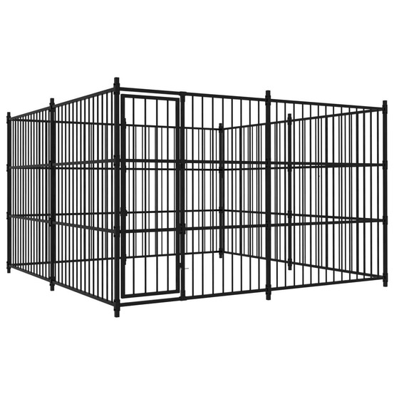 Chenil extérieur cage enclos parc animaux chien d'extérieur pour chiens 300 x 300 x 185 cm