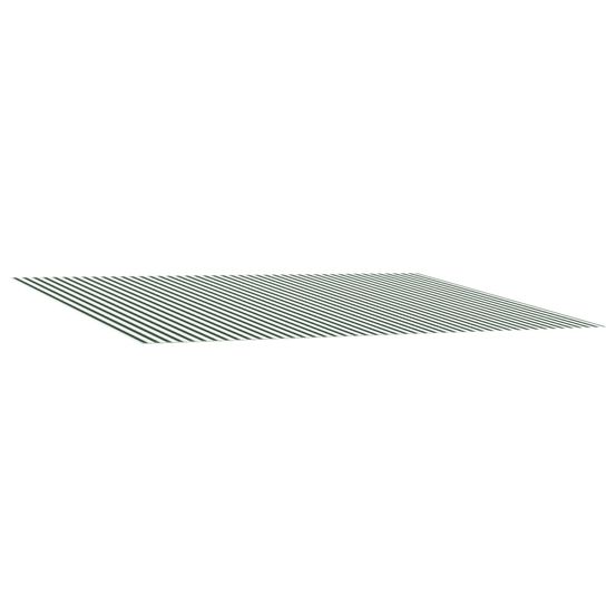 Toile de rechange pour auvent vert et blanc 600 × 350 cm