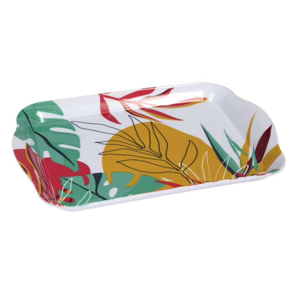 Plateau de service paradis exotique 21cm multicolore