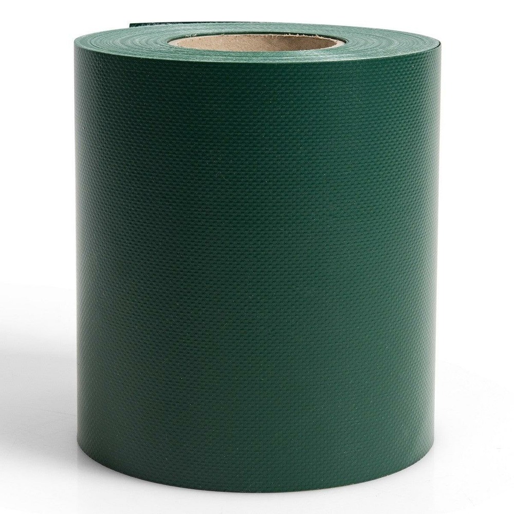 Privacyfolie strook 35mx19cm grijs PVC 450g/m² met 20 clips privacyscherm privacyband tuinscherm hek