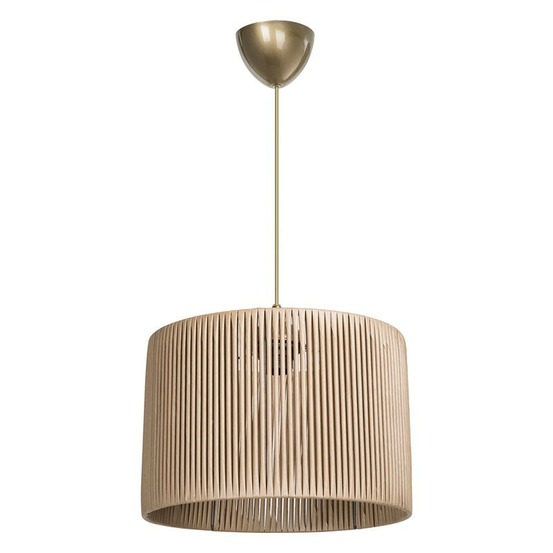 Suspension luminaire plafonnier ε27 naturel d30x75cm