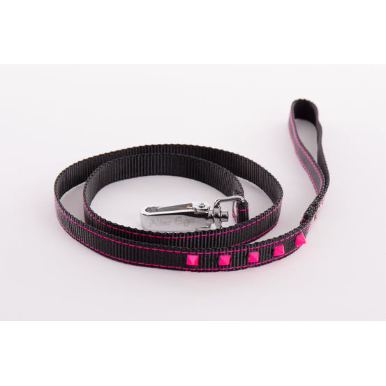 Martin sellier - laisse pour chiens et chats fluo martin sellier - collection fluo black
