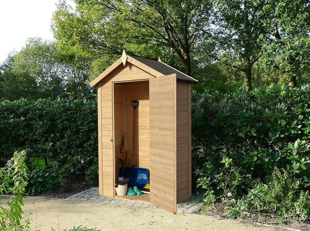 Abri de jardin bois belize - 120 x 62 cm - cabane de jardin - cabanon - stockage - local poubelle