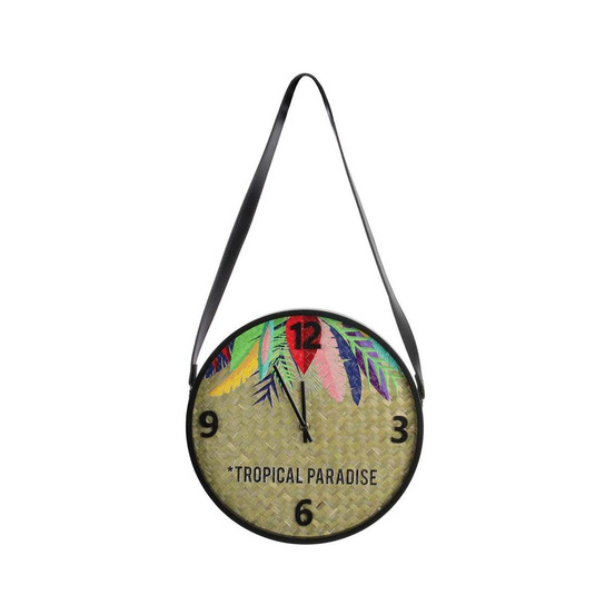 Horloge tropical paradise exotique 30 cm