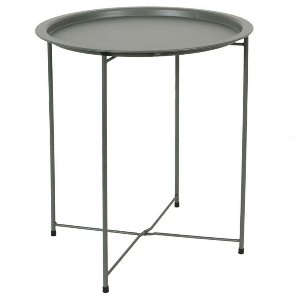 Table d'appoint en métal sienna 50cm vert olive