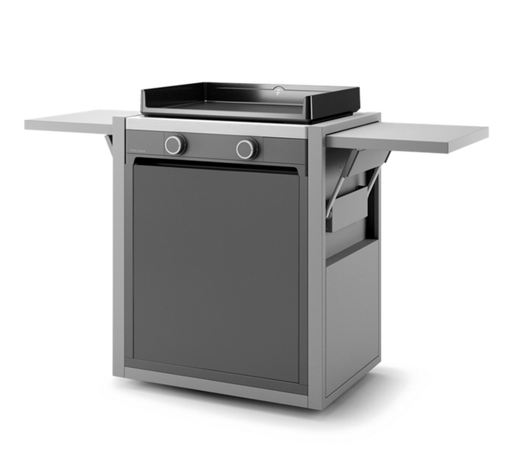 Chariot pour plancha gris - chmaf60