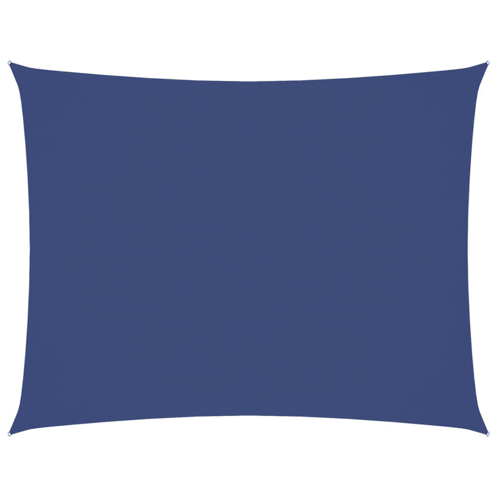 Voile de parasol tissu oxford rectangulaire 5x6 m bleu