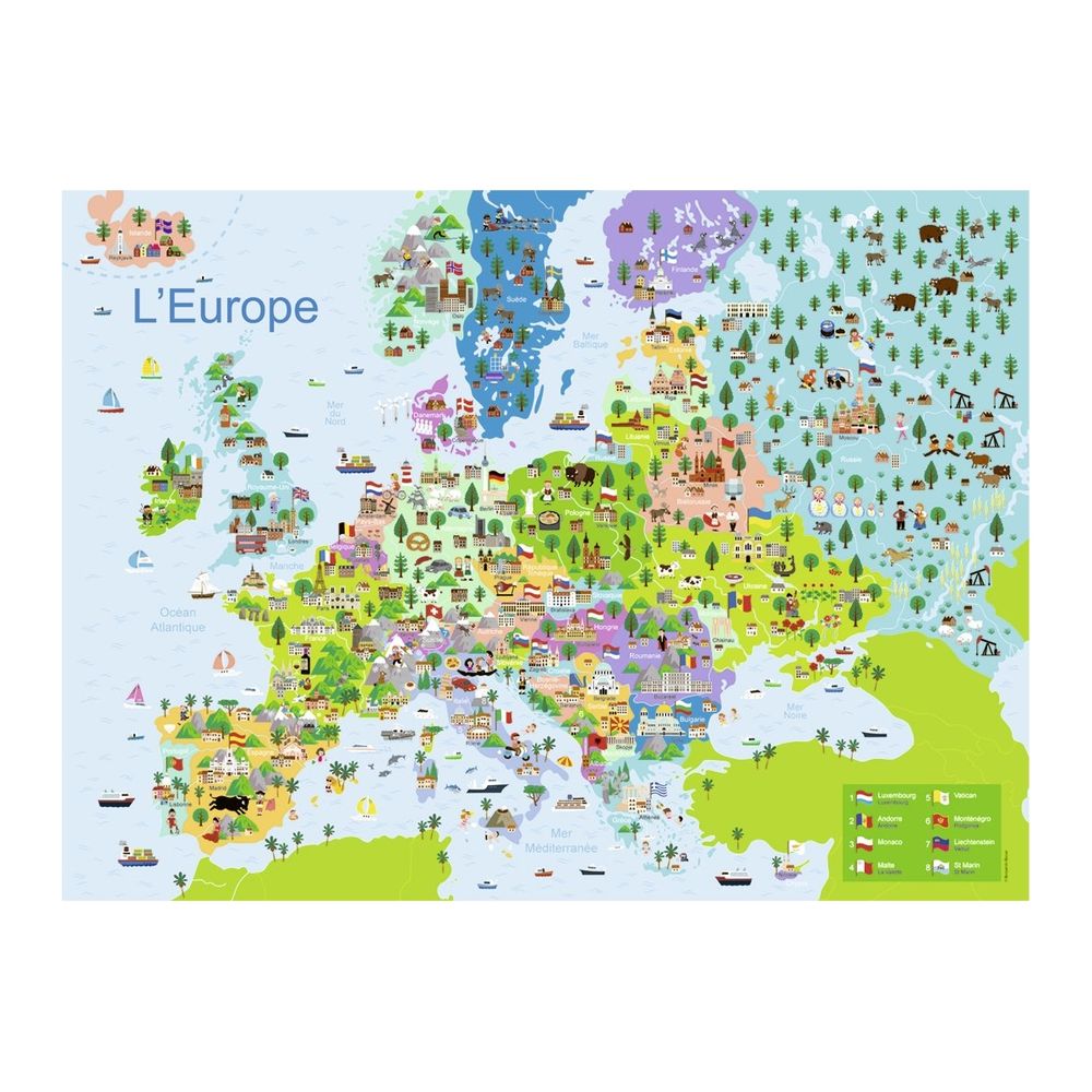 Puzzle 150p - carte d europe