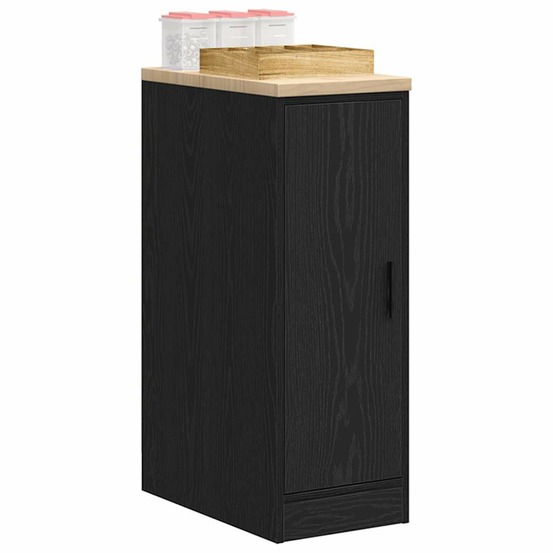 Armoire de rangement de garage noir 30x51x85 cm bois de pin