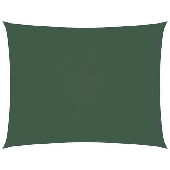 Voile de parasol tissu oxford rectangulaire 2,5x4 m vert foncé