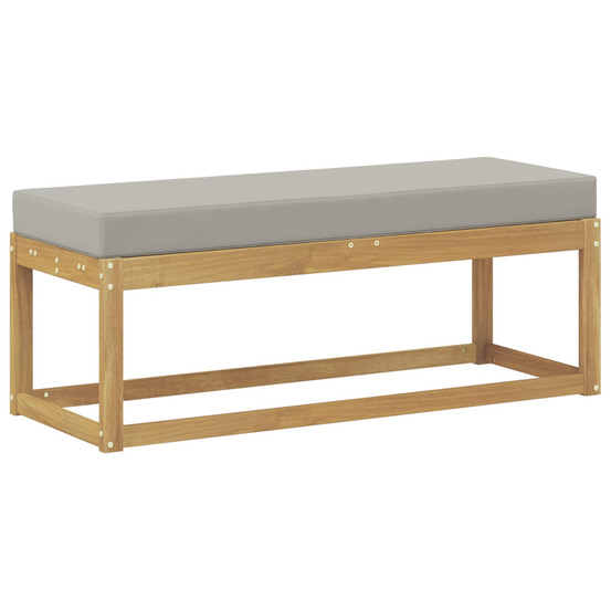 Banc de jardin blanc 115 x 43 x 45 cm bois d'acacia massif