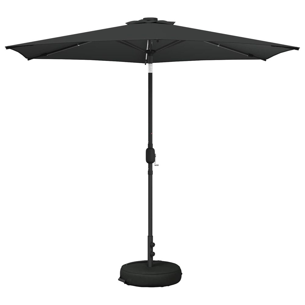Parasol de jardin avec lumières led et base 270 x 270 cm