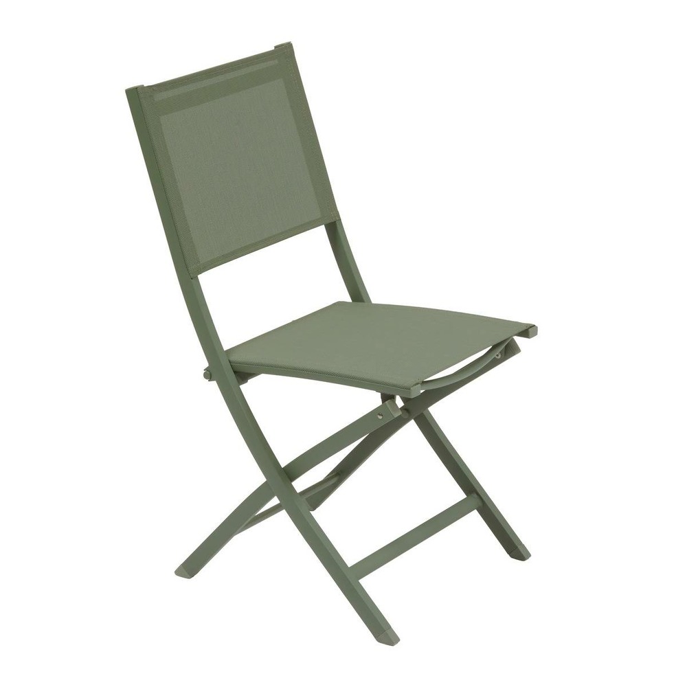 Lot de 4 chaises de jardin essentia pliable vert laurier