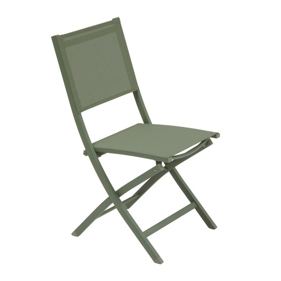 Lot de 4 chaises de jardin essentia pliable vert laurier