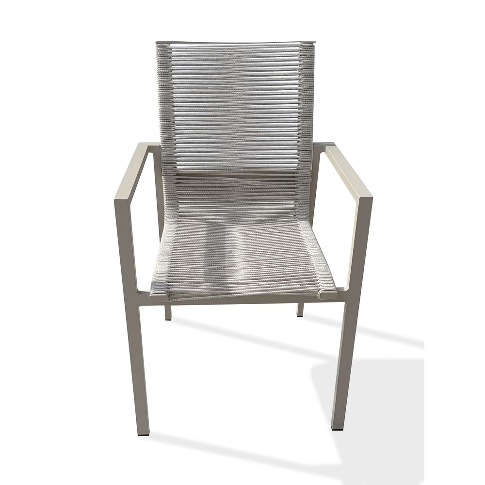 Fauteuil de jardin mexico en aluminium et corde - grege