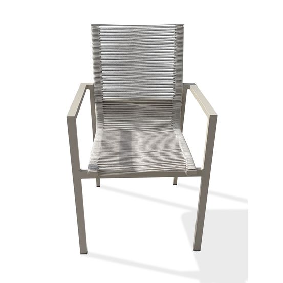 Fauteuil de jardin mexico en aluminium et corde - grege
