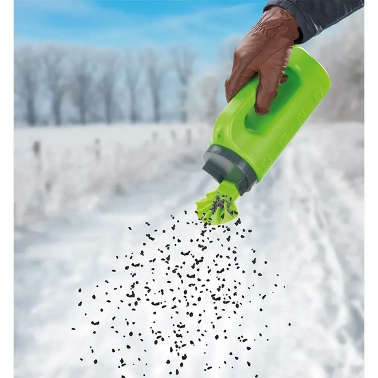 Épandeur à main sortie éventail 2000 ml couvercle et poignée pratique