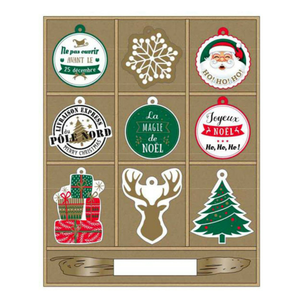 Lot de 10 étiquettes cadeaux 