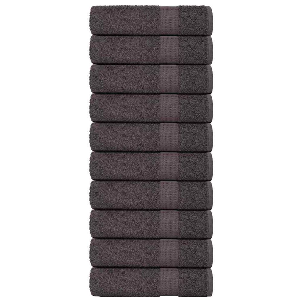 Essuie-mains frogn 10 pcs anthracite 50x100 cm 360 g/m²