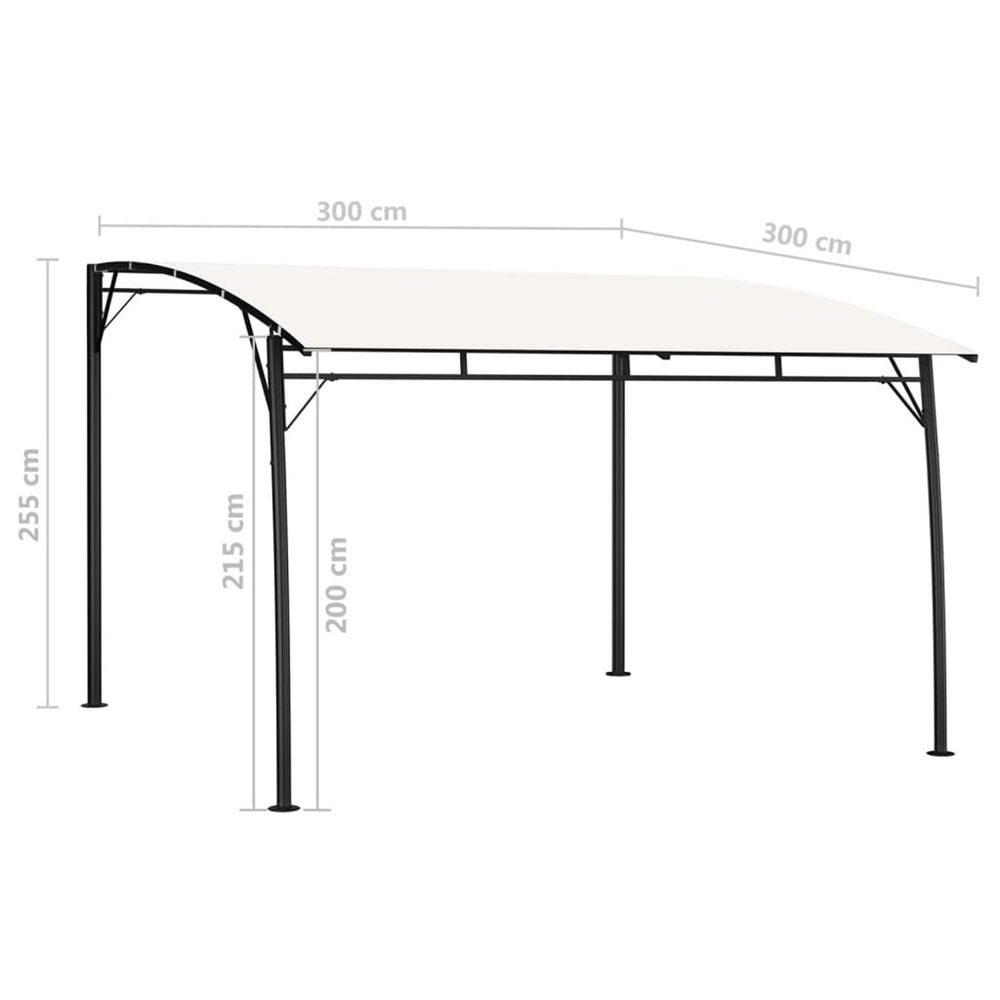 Pare-Soleil Pour Tonnelle 2,5 M - Panneau Latéral Blanc UPF 50+