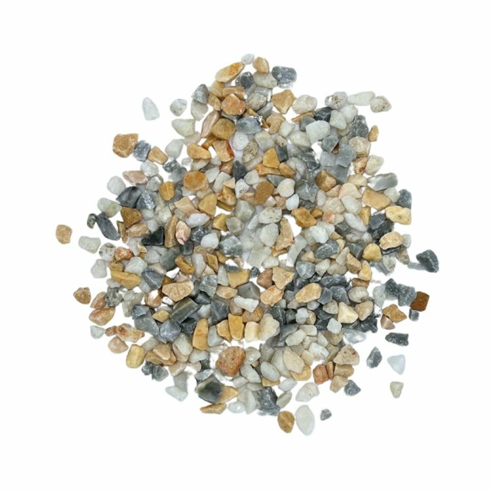 Big bag de 0,75m³ (+/- 1000 kg) gravier de marbre multicolore hawaï siena (rose, jaune, gris …) ø 8/16 mm - livraison premium