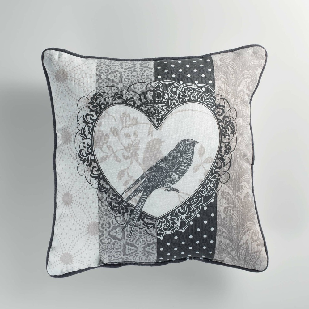 Coussin passepoil collection love bird