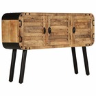 Buffet bahut armoire console meuble de rangement bois de manguier massif 120 cm