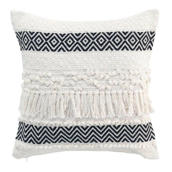 Coussin déco à franges