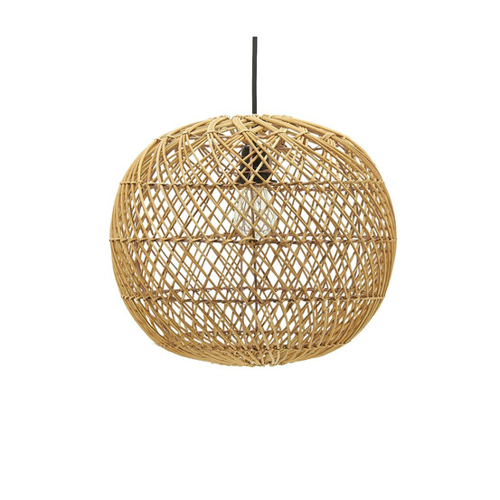 Abat-jour pour suspension boule en rotin petit modèle