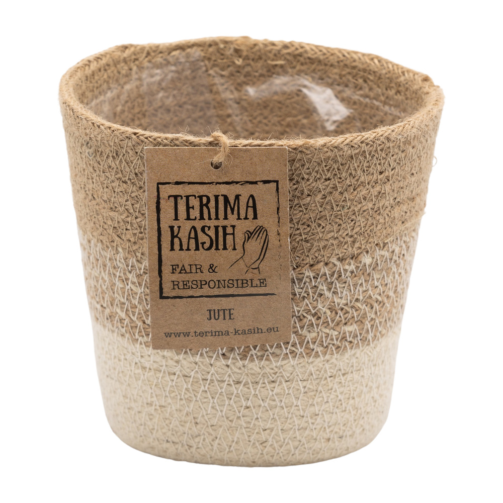Panier nea - jute - terami kasih - ⌀12 cm - 10-15 cm