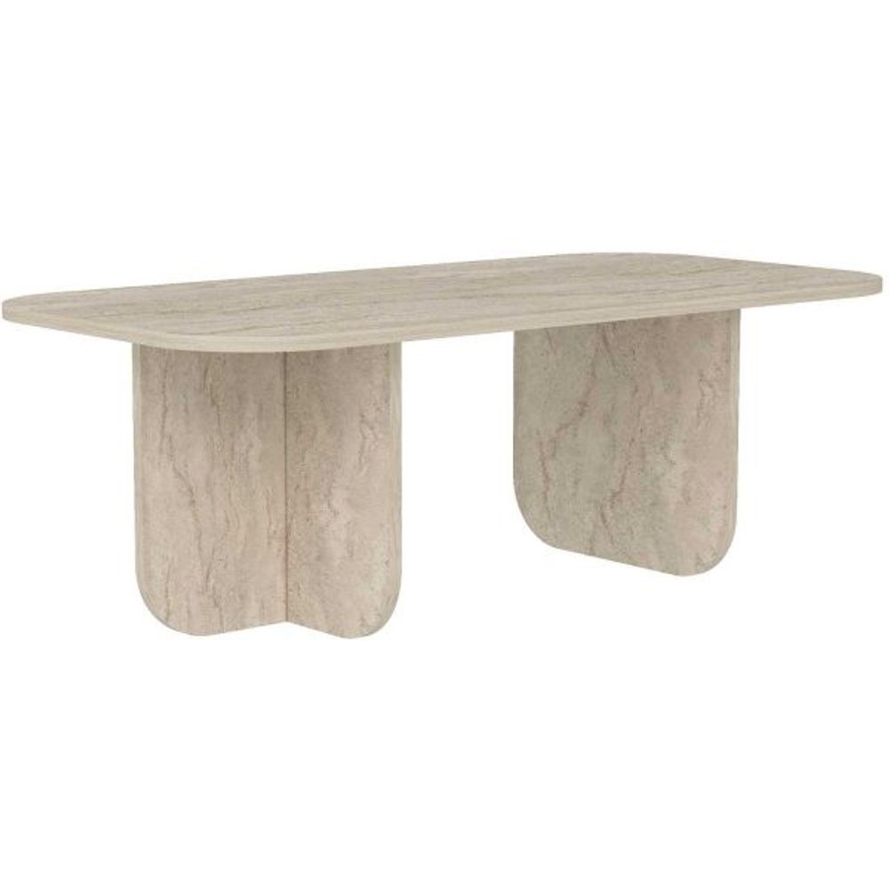 Table basse en aggloméré becaj travertine